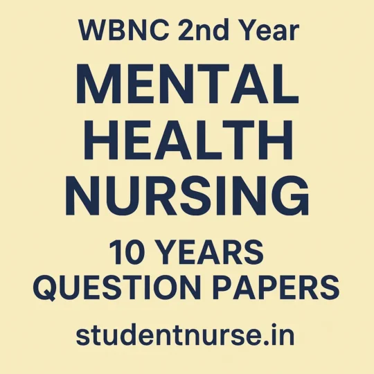 mental health nursing 10 years wbnc